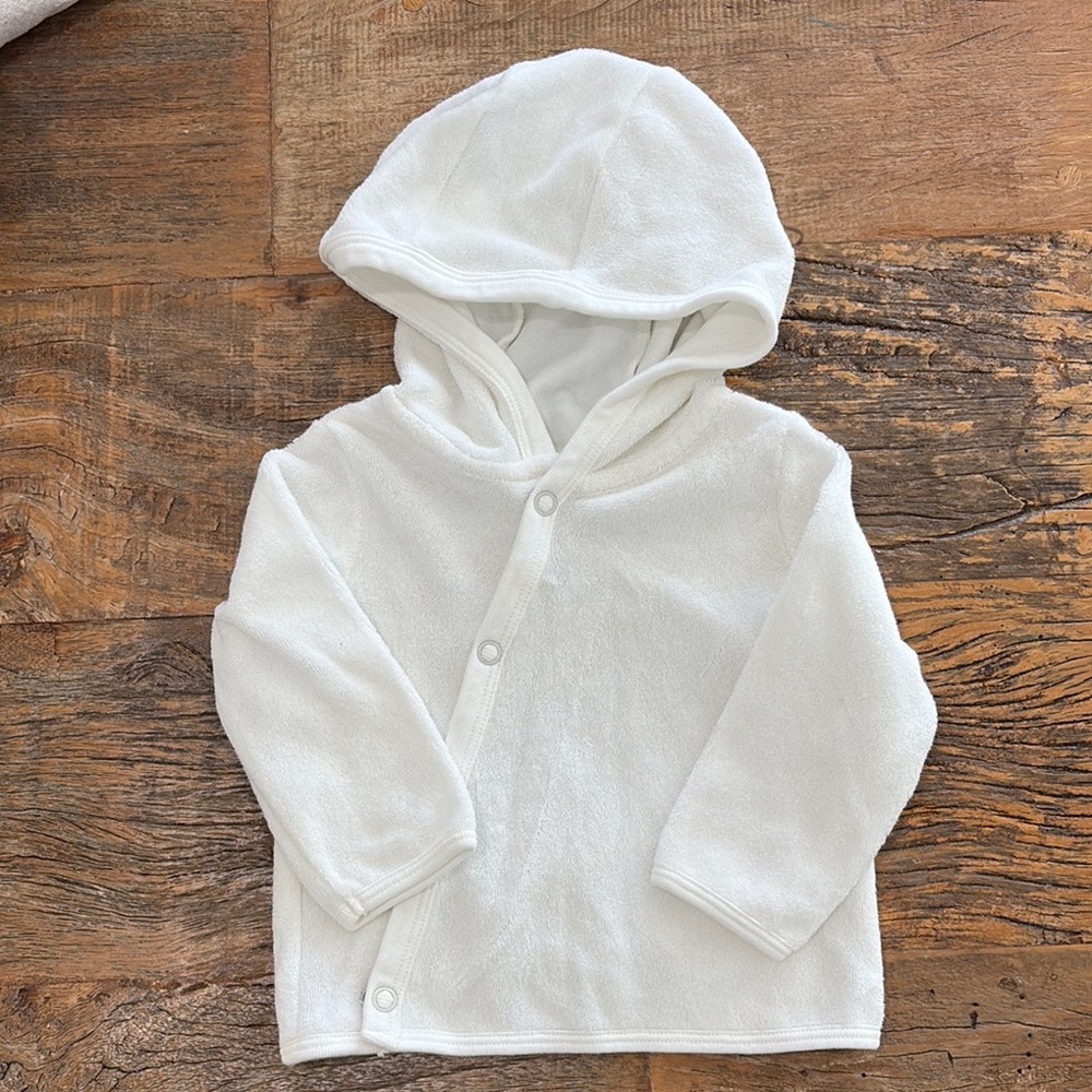 Carter's Soft White Baby Hoodie